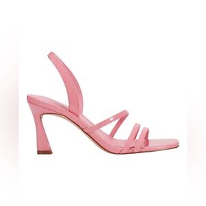 Marc Fisher Pink Strappy Slingback Heeled Sandals